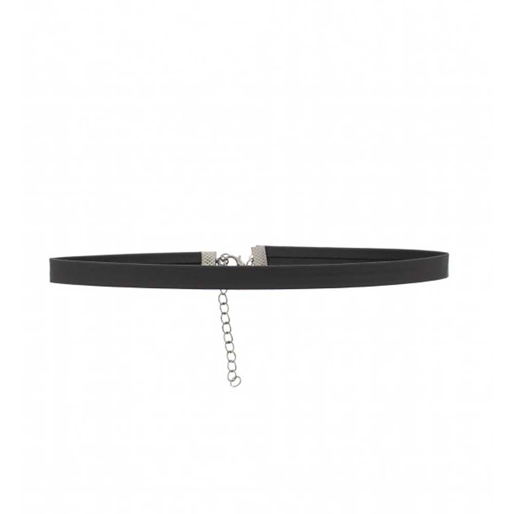 Zac's Alter Ego - Leather small Choker - Black